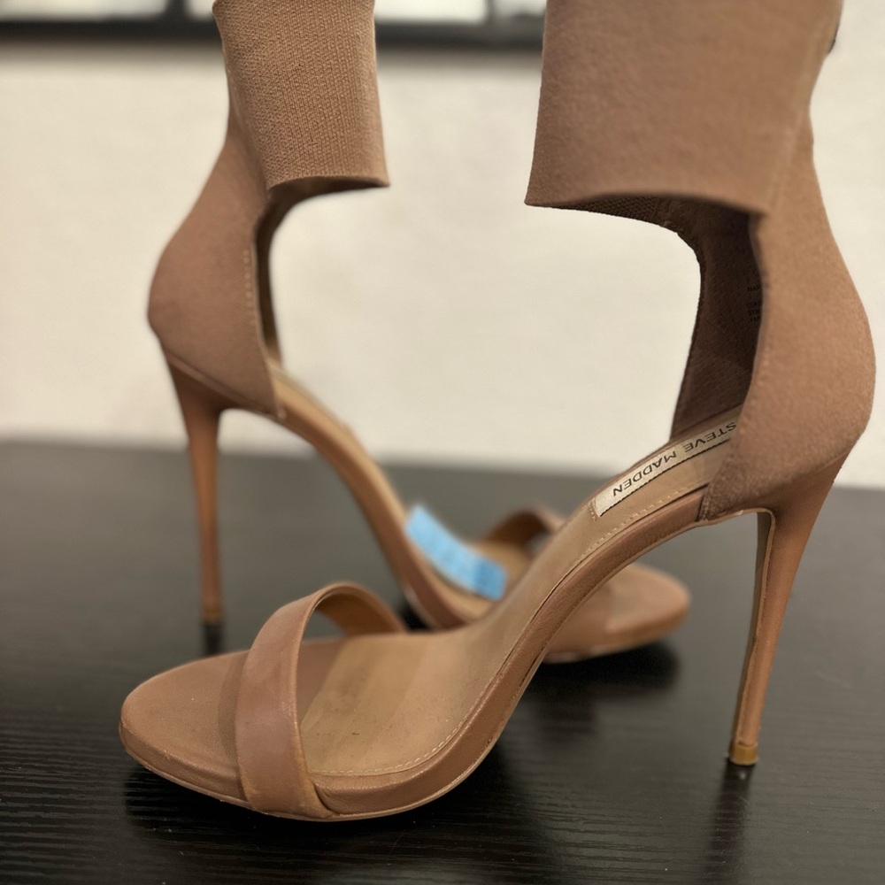 Steve Madden Brown Open-Toe Heels